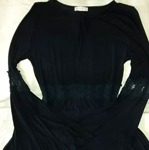 Altar'd state blck lng slved dress SzM